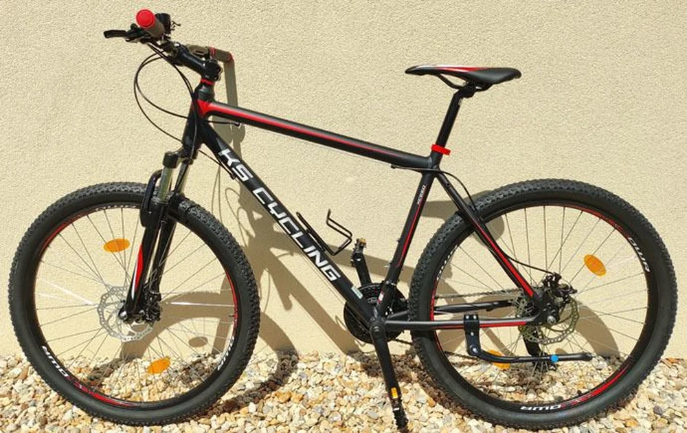 Odprúžený horský bicykel XCEED 19,5" ľahký hliníkový rám 27,5 "kolesá