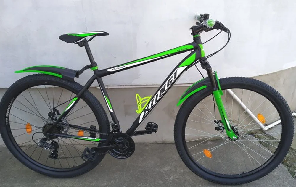XTINCT horský odprúžený bicykel 29" kolesá 20" rám 3x7 prevodov Shimano, pre výšku postavy nad 182 cm