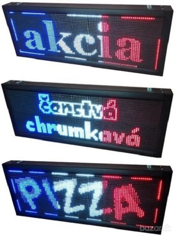 3 farebná svetelná LED reklama 105x40cm