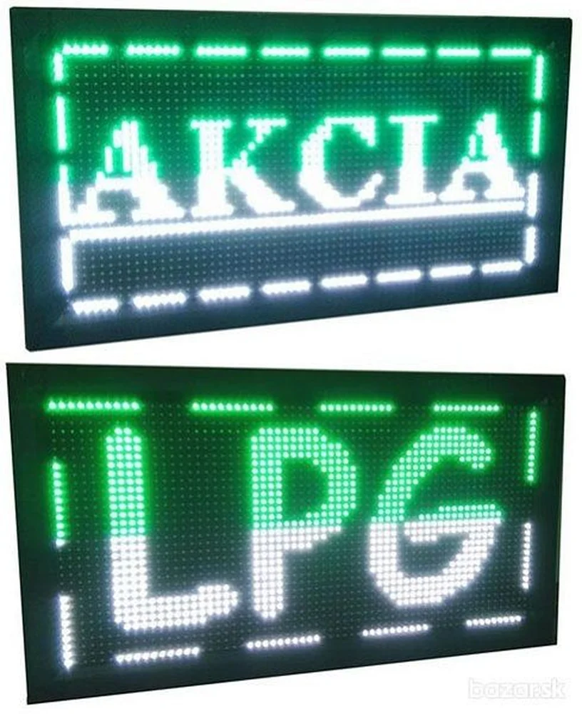 2 farebná svetelná LED reklama 72x40cm