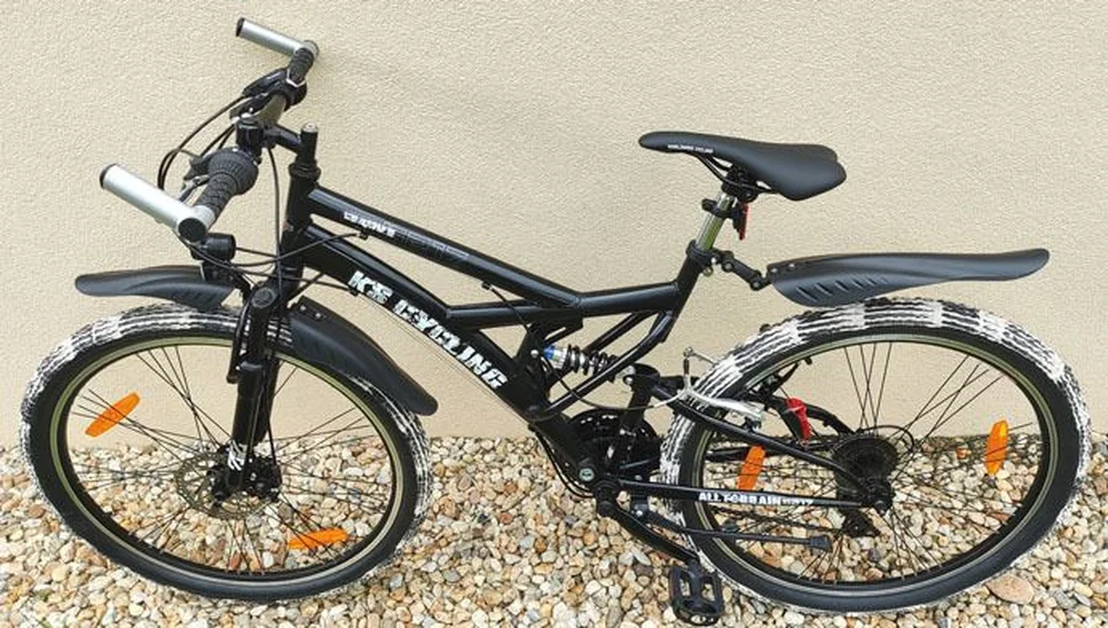 MODERNÝ celoodprúžený bicykel MTB CRUSHER