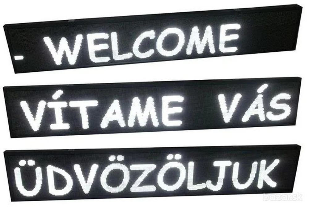 Svetelná Led reklama panel na bežiaci text 300x57cm